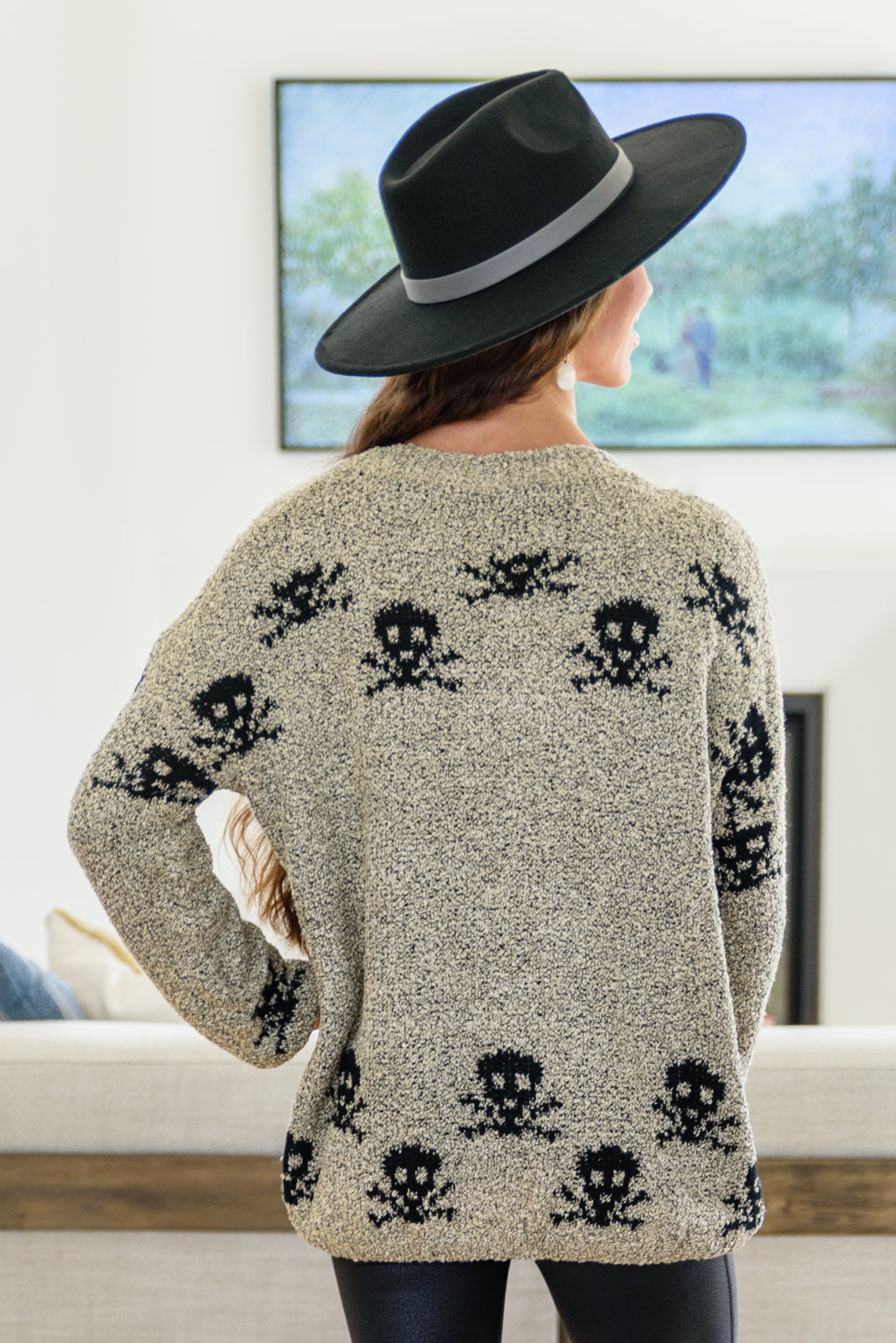 PREORDER: Love And Pirates Chenille Skull Sweater