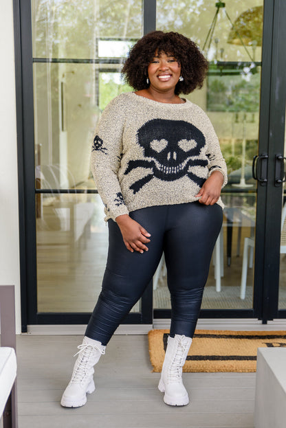 PREORDER: Love And Pirates Chenille Skull Sweater