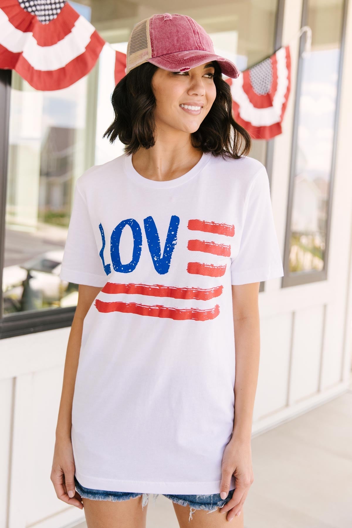 Love For The Flag Graphic Tee