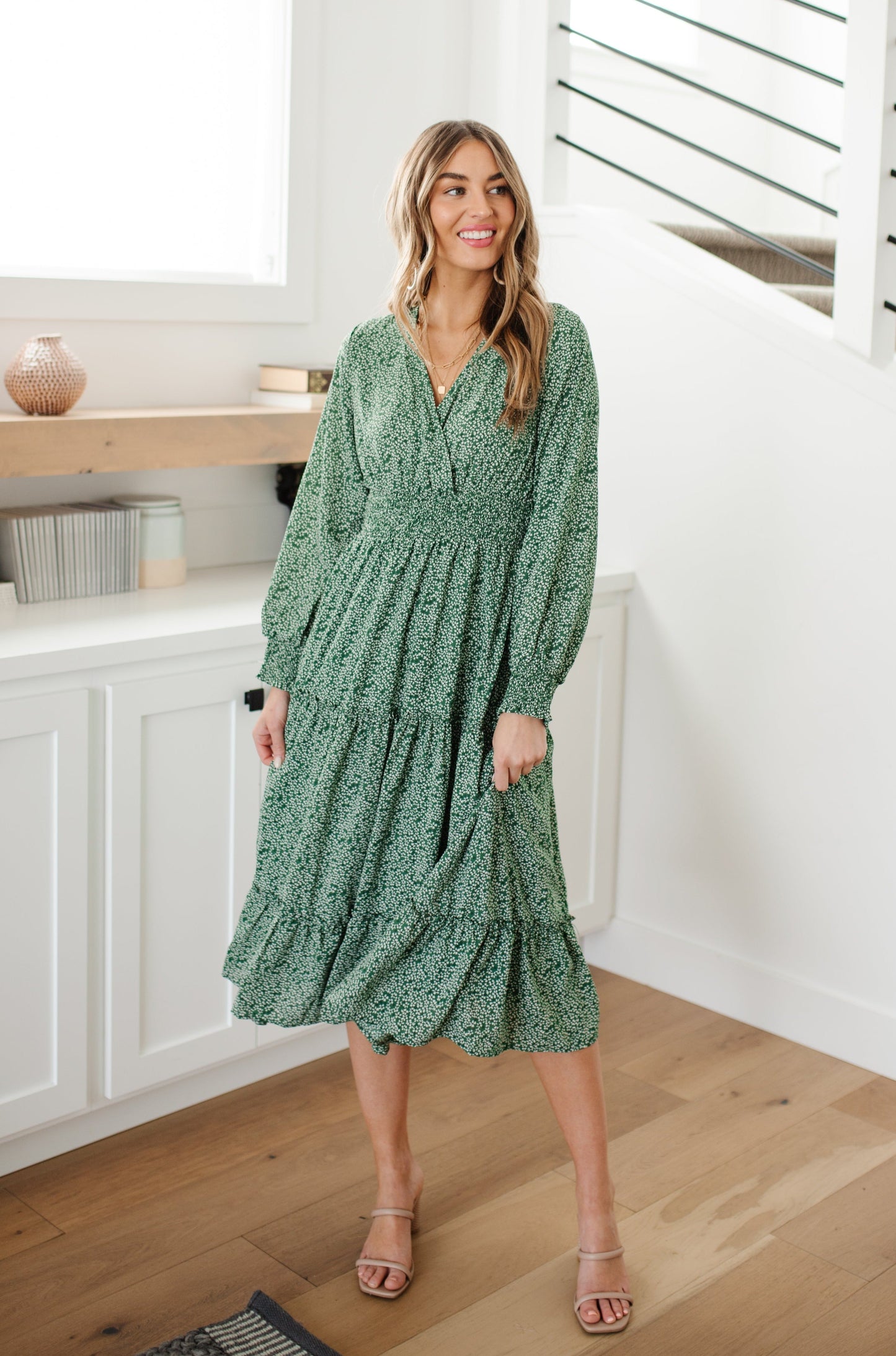 Lucky Day Dress In Green