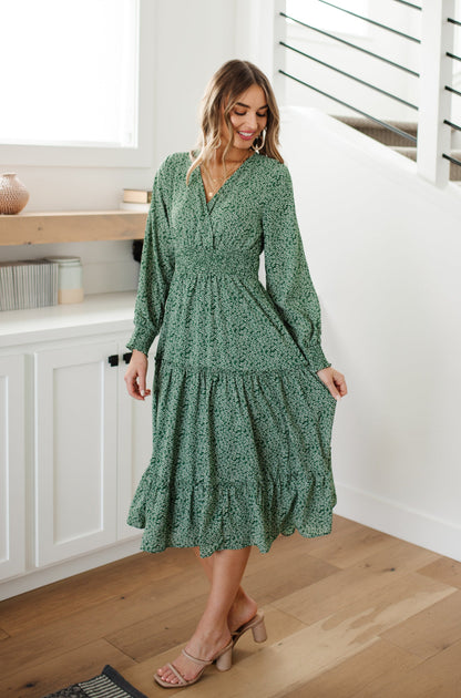 Lucky Day Dress In Green