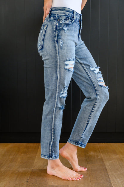 Mary Lou Hi-Rise Destroyed Boyfriend Jeans