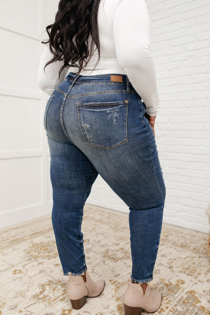 Mid-Rise Destroyed Relaxed Fit Jeans