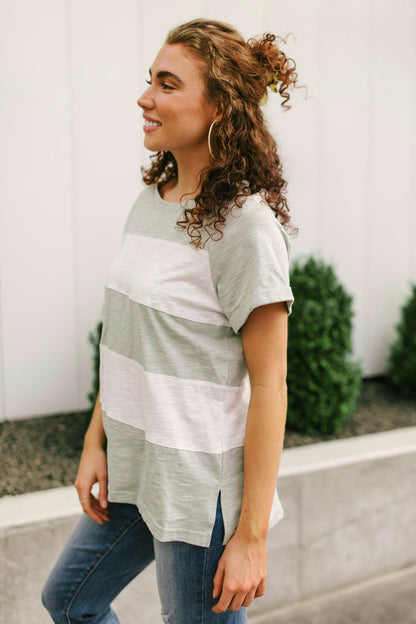 Modern Brenton Top in Sage