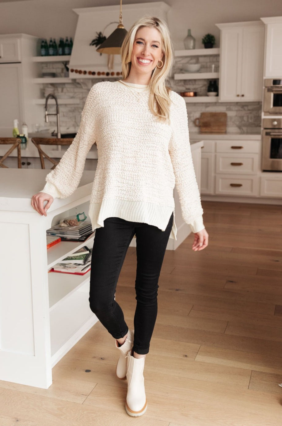 Monaco Sweater In Ivory