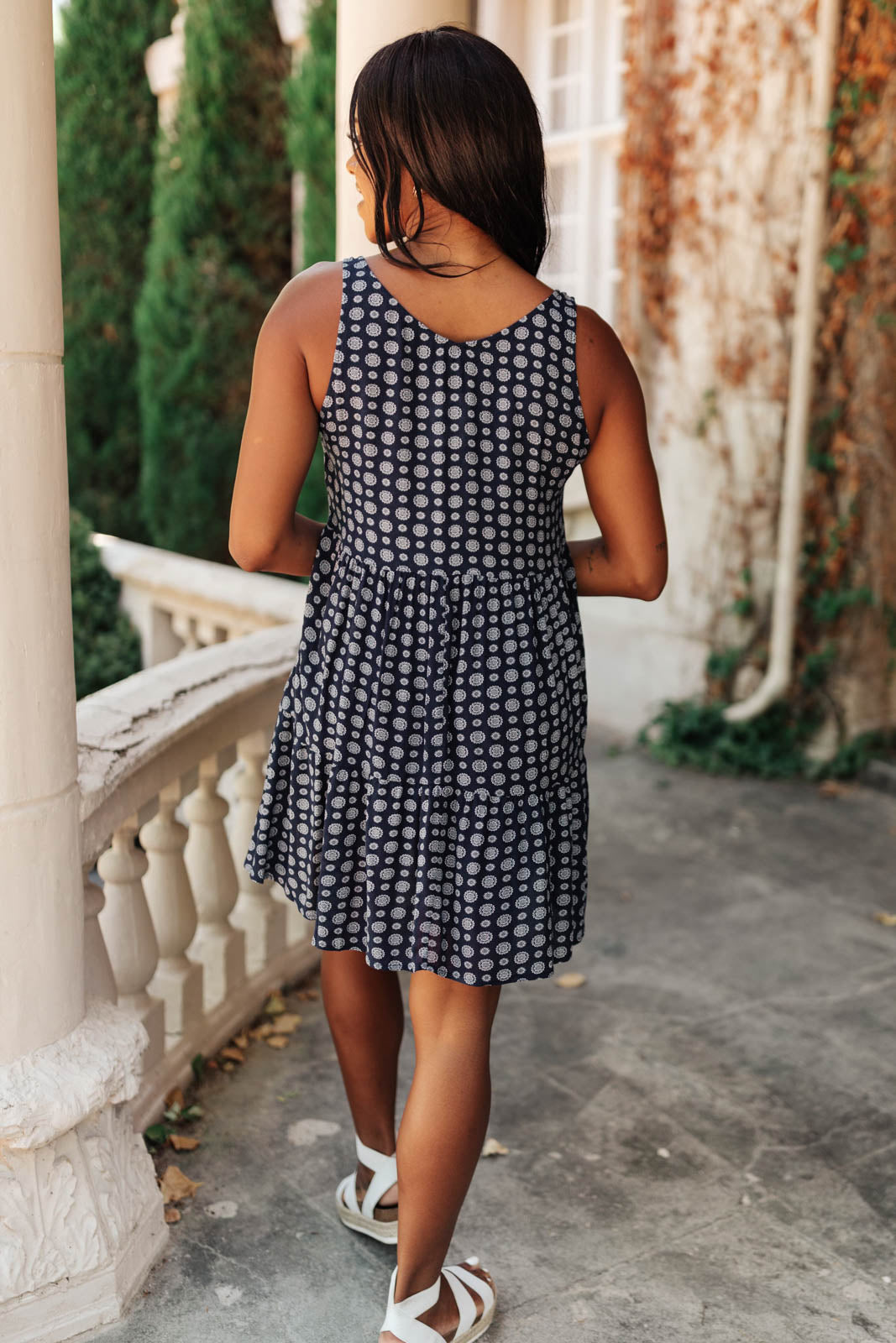 Later Days Dress in Navy