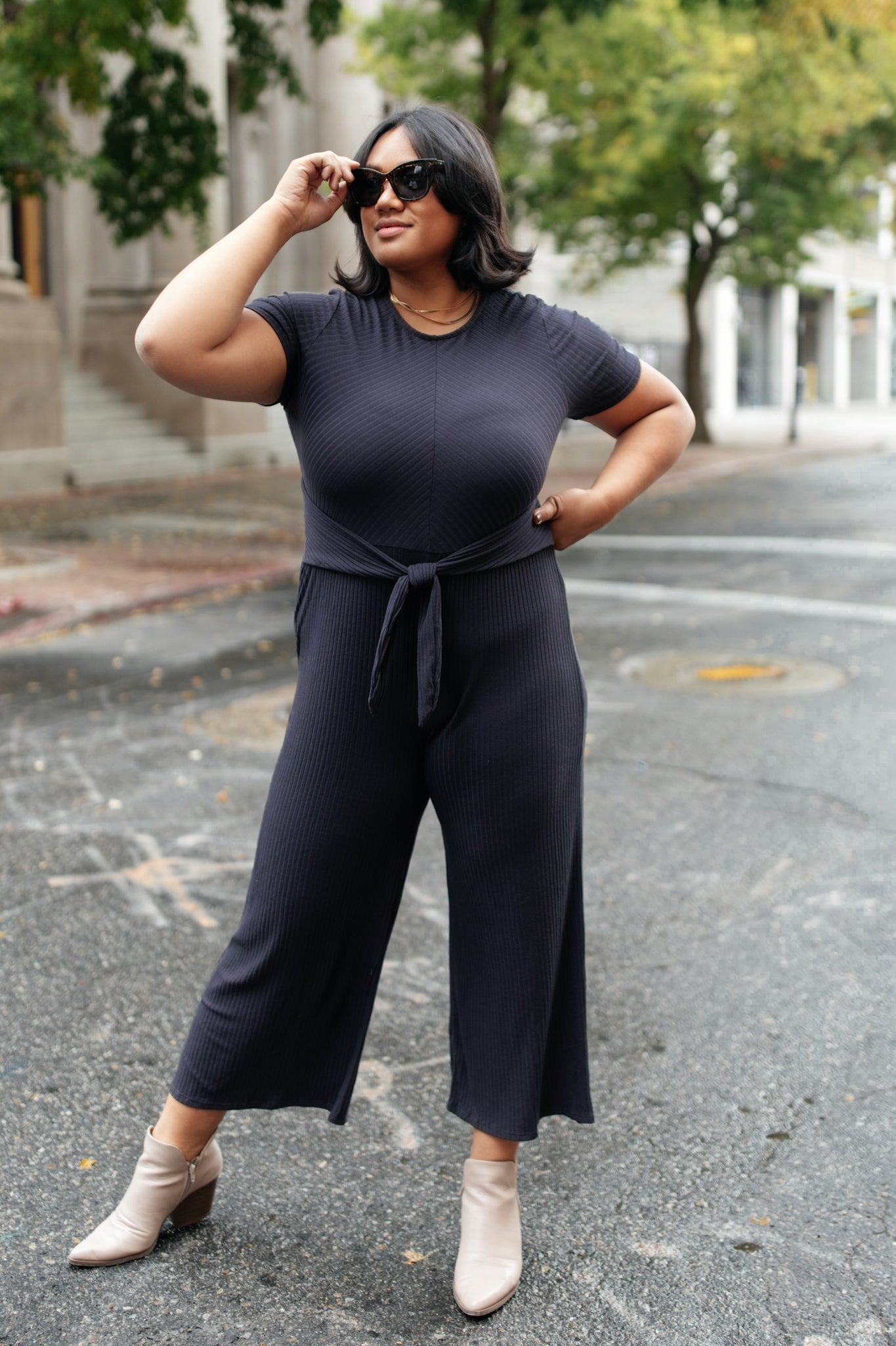 Nora Jumpsuit in Charcoal