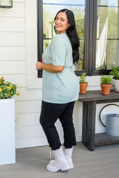 Oh My Gourd Becky! Graphic Tee In Aqua