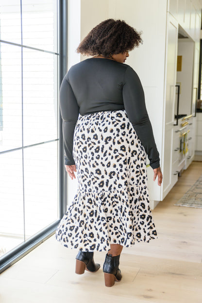 Once, Twice Animal Print Skirt