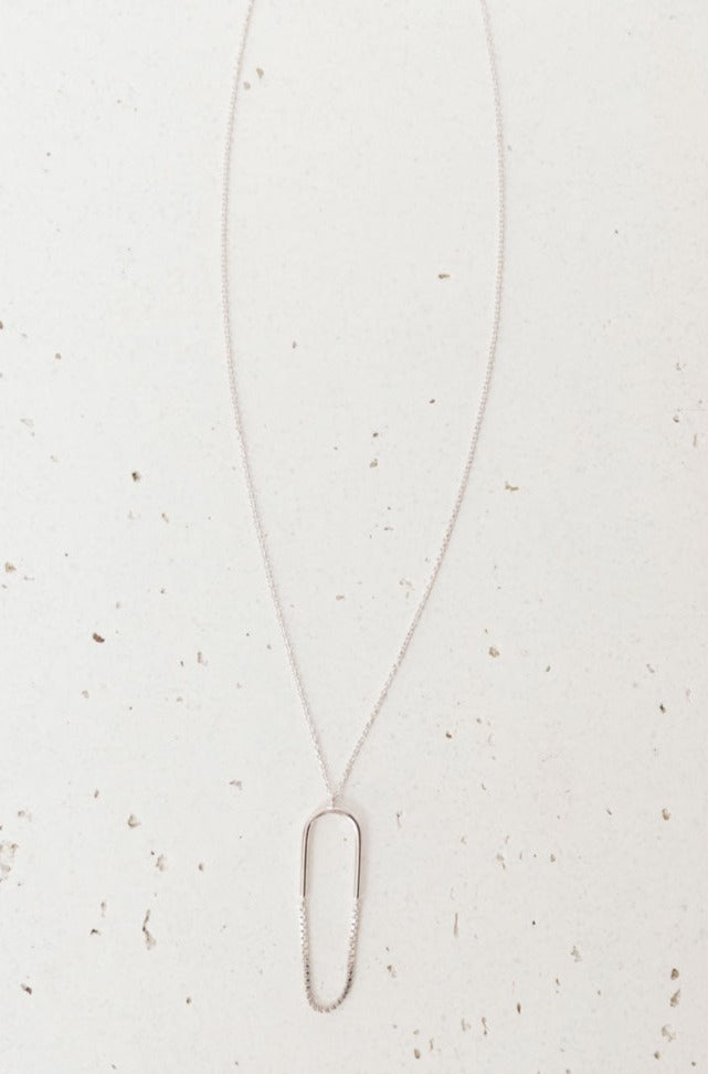 Paperclip Pendant Necklace