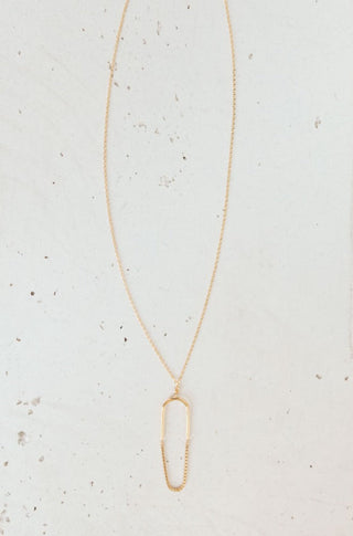 Paperclip Pendant Necklace