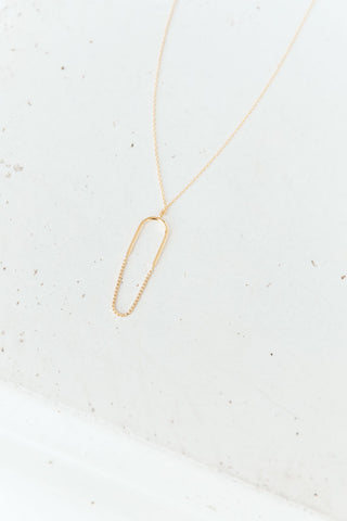 Paperclip Pendant Necklace