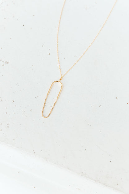 Paperclip Pendant Necklace