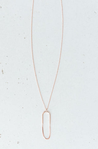 Paperclip Pendant Necklace