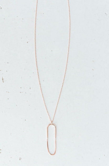 Paperclip Pendant Necklace