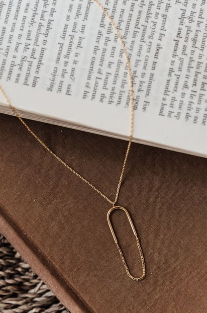 Paperclip Pendant Necklace