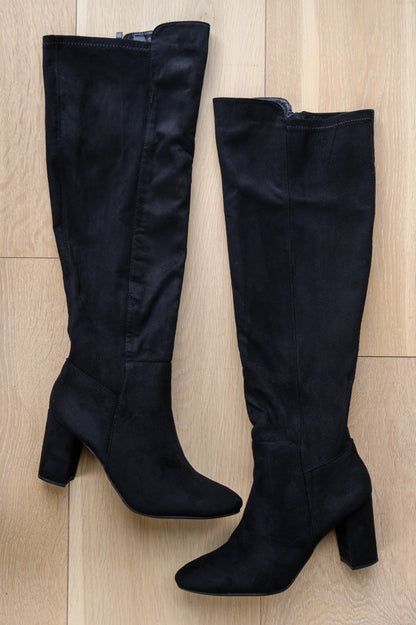 Penelope Knee High Boots In Black