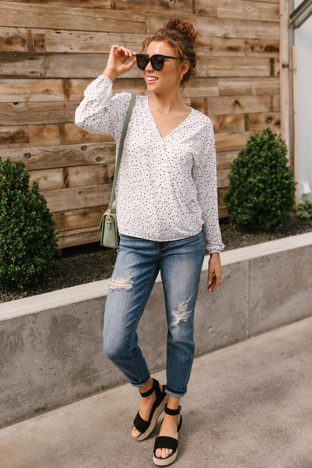 Penny Polka Dot Blouse