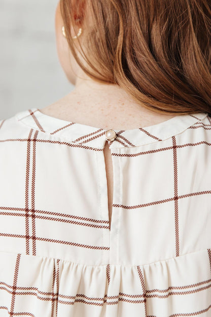 Playing In Plaid Top