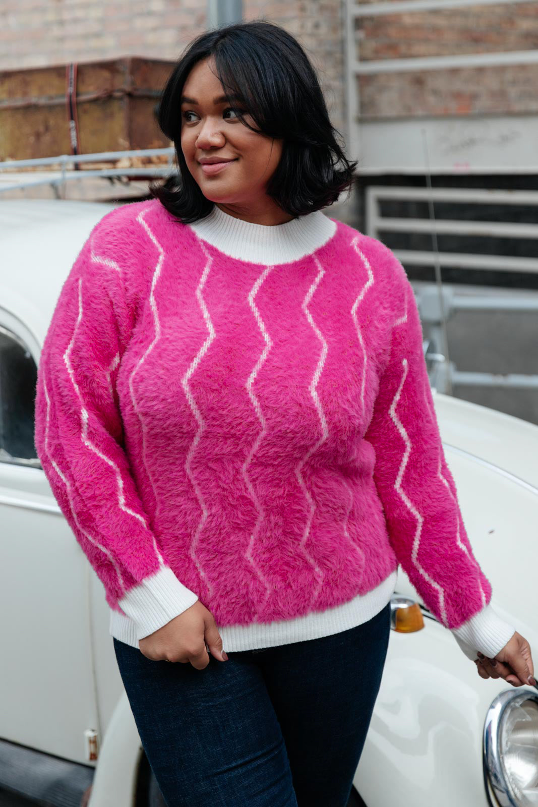 Pop Culture Zig Zag Sweater