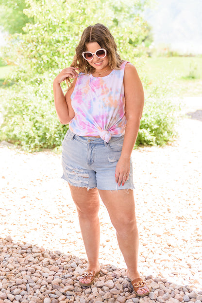 Rainbow Light Tie-dye Tank