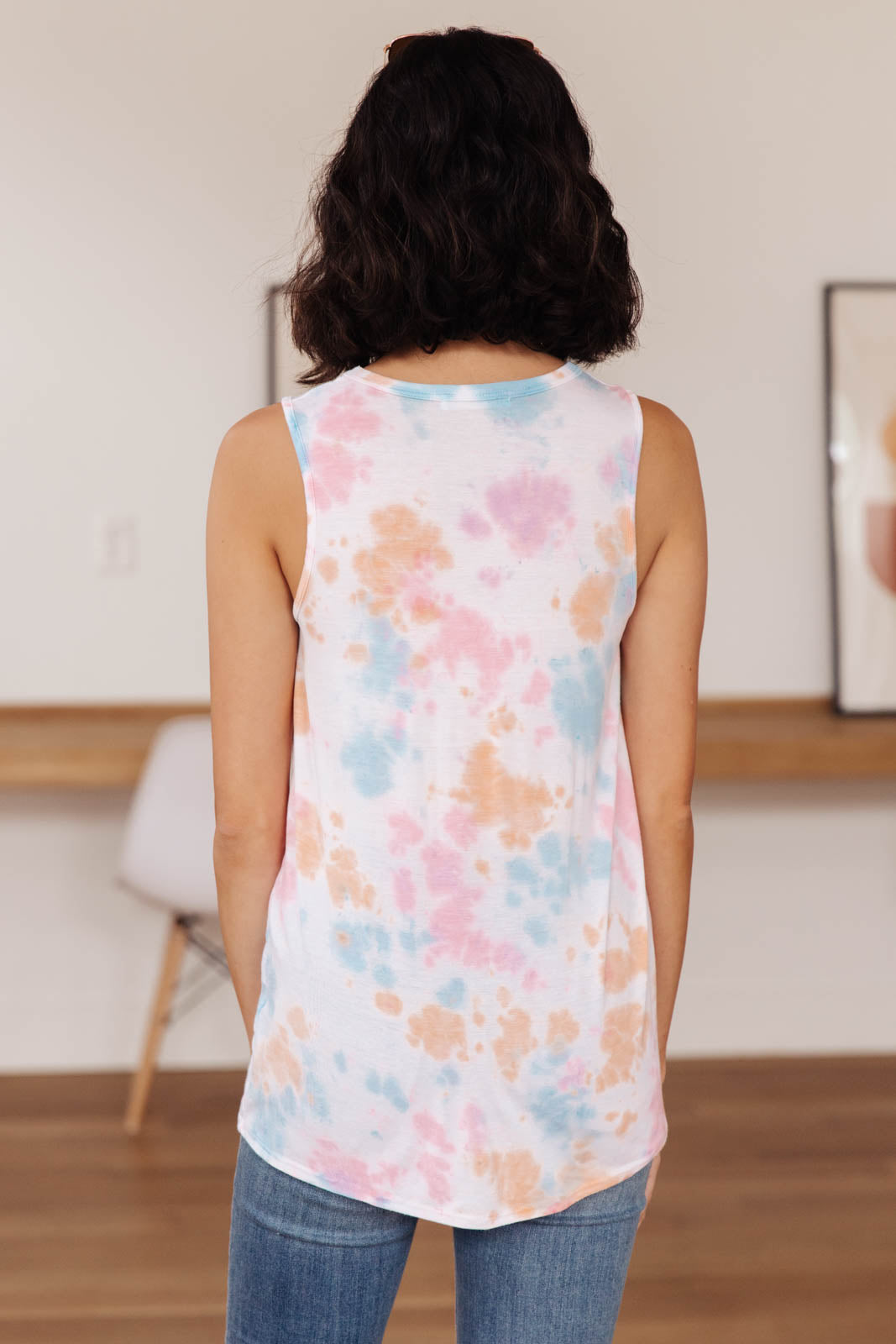 Rainbow Light Tie-dye Tank