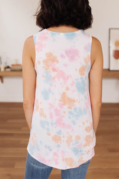 Rainbow Light Tie-dye Tank