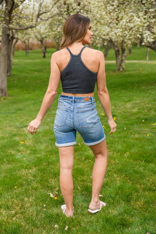 Rendezvous Crop Tank In Black