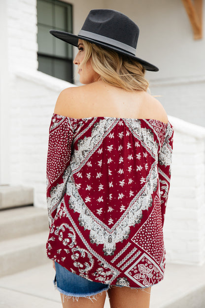 Runaway Top in Burgundy