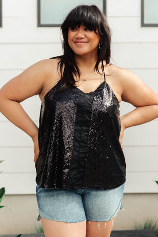 Shine Bright Tank in Black