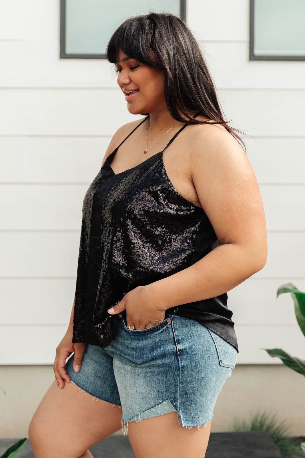 Shine Bright Tank in Black