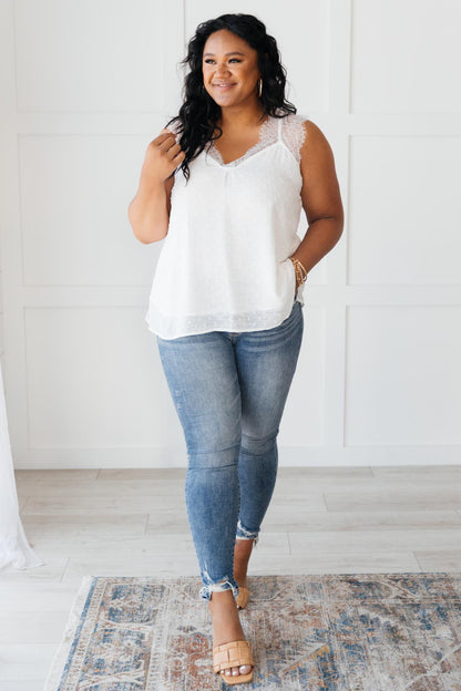 Spotted In Lace Tank