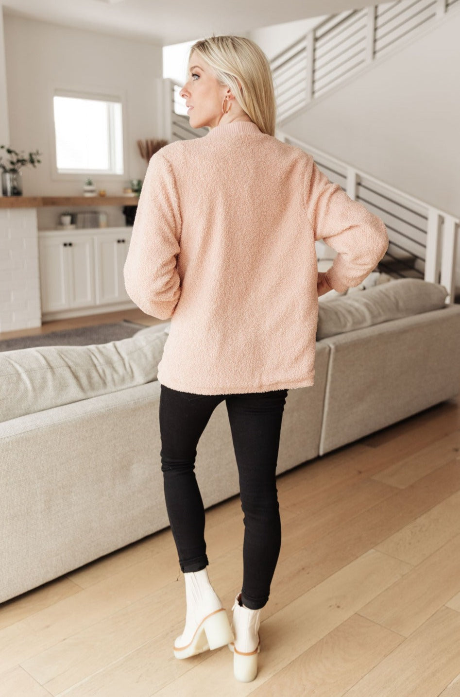 Start The Trend Cardigan in Blush