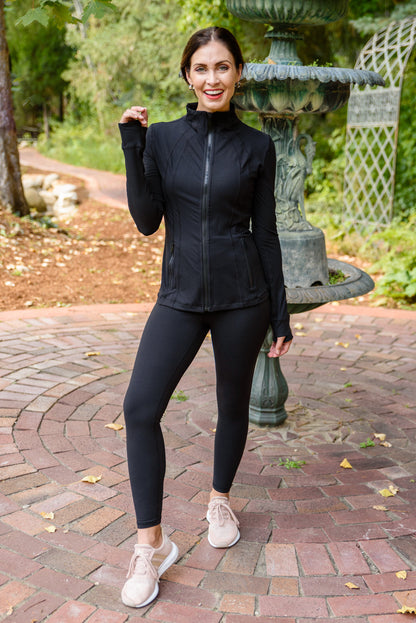 Staying Swift Activewear Jacket In Black