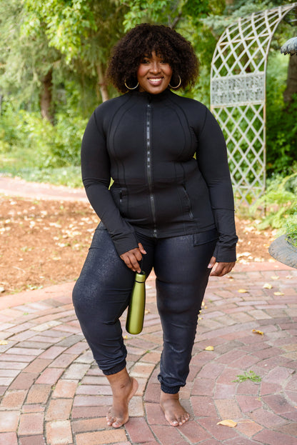 Staying Swift Activewear Jacket In Black