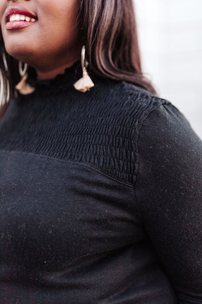 Stylin Girl Turtleneck in Black