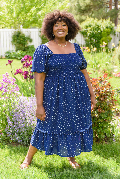 Sunday Market Dress in Blue