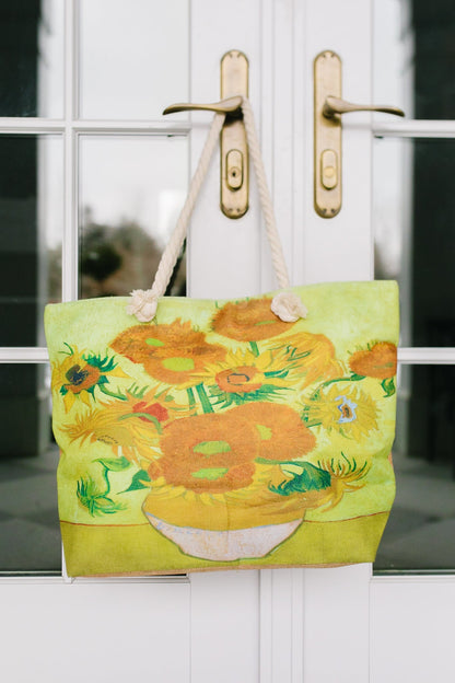 Sunflower Painting Tote