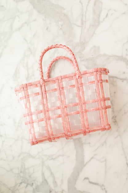 Sunny Days Woven Tote in Pink