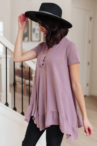 Sweet Breeze Tunic Dress in Lavender