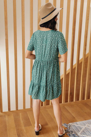 Sweet Dots Dress in Green