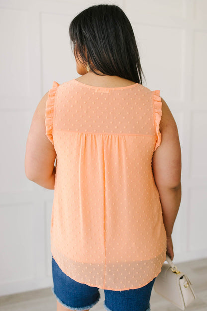 Swiss Twist Blouse in Peach