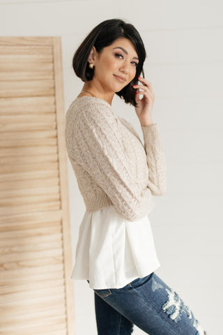 The Janessa Cropped Sweater Top