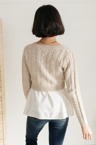 The Janessa Cropped Sweater Top