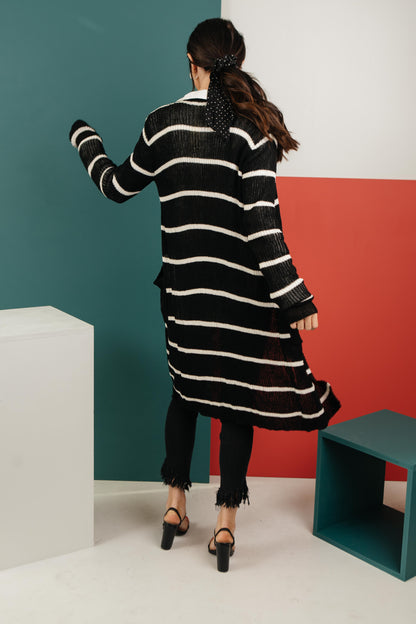 The Janessa Striped Cardigan