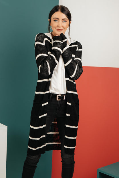 The Janessa Striped Cardigan