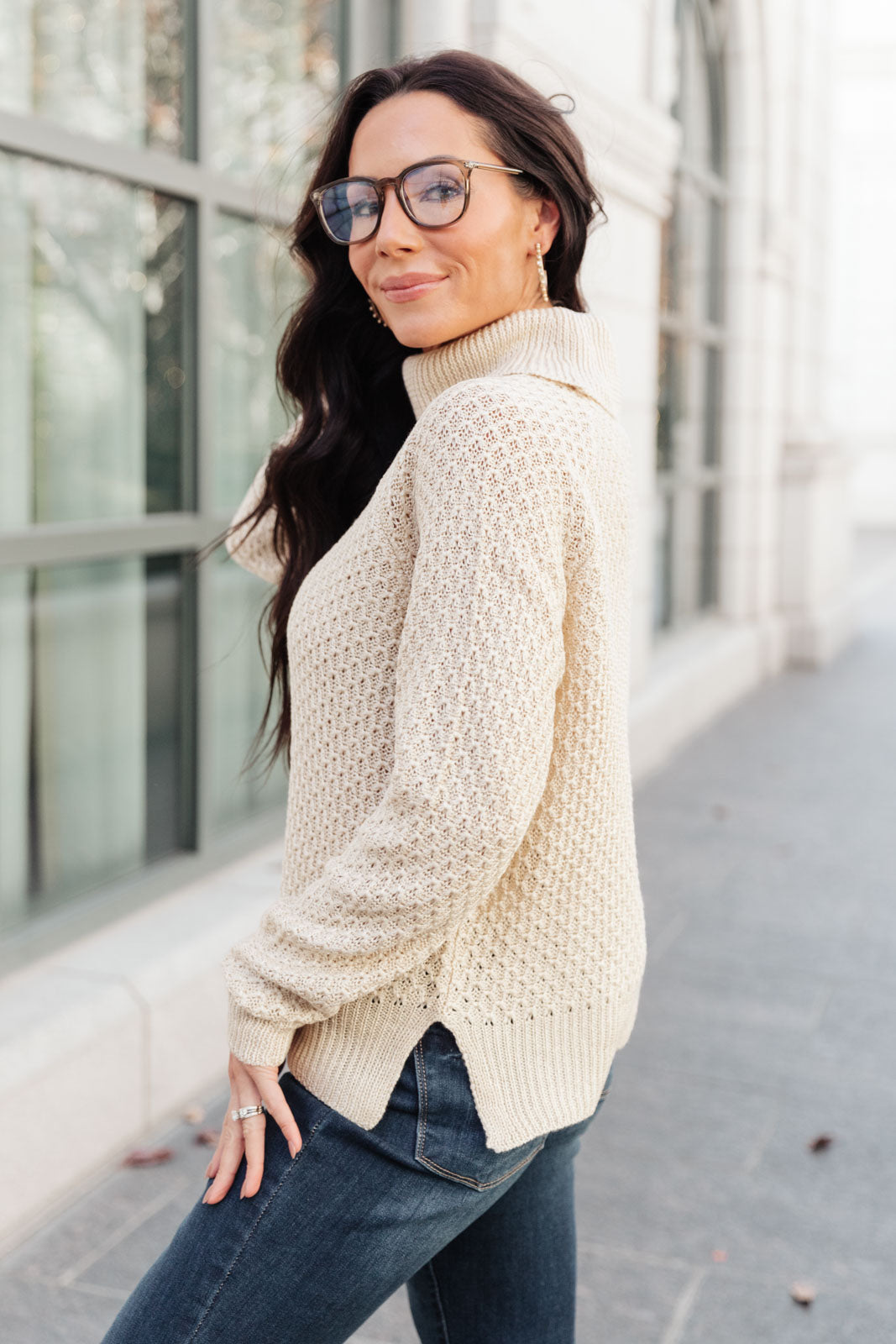 The Kelsey Sweater In Ivory