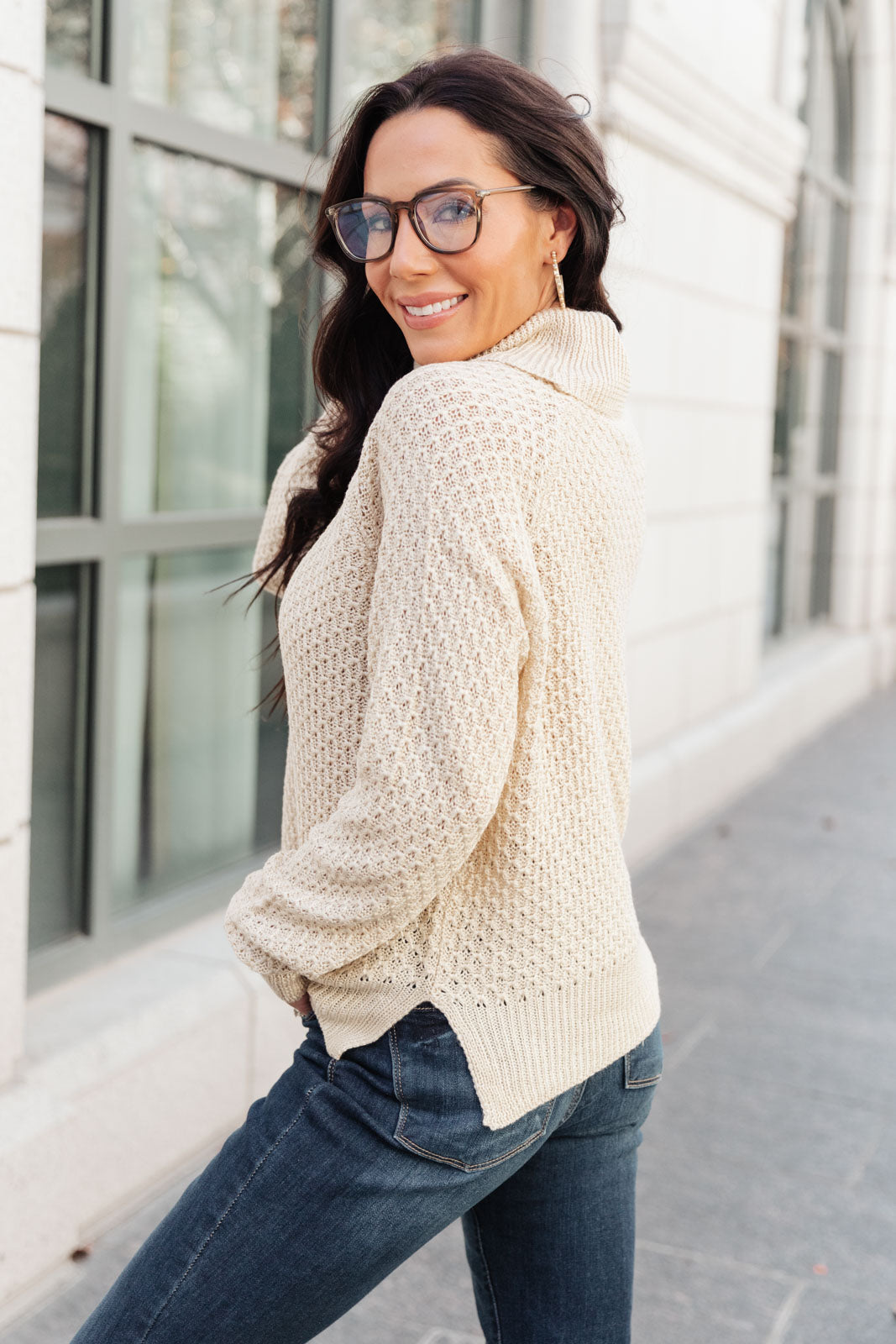 The Kelsey Sweater In Ivory