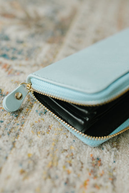 The Perfect Clutch in Mint Blue