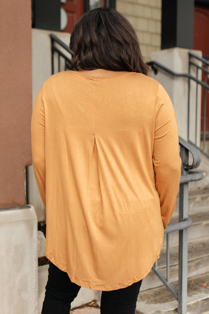 The Wendi Top in Harvest Orange